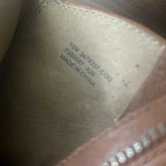 FRYE REINA LEATHER ANKLE BOOTIE SAND SIZE 10M - Picture 8 of 9